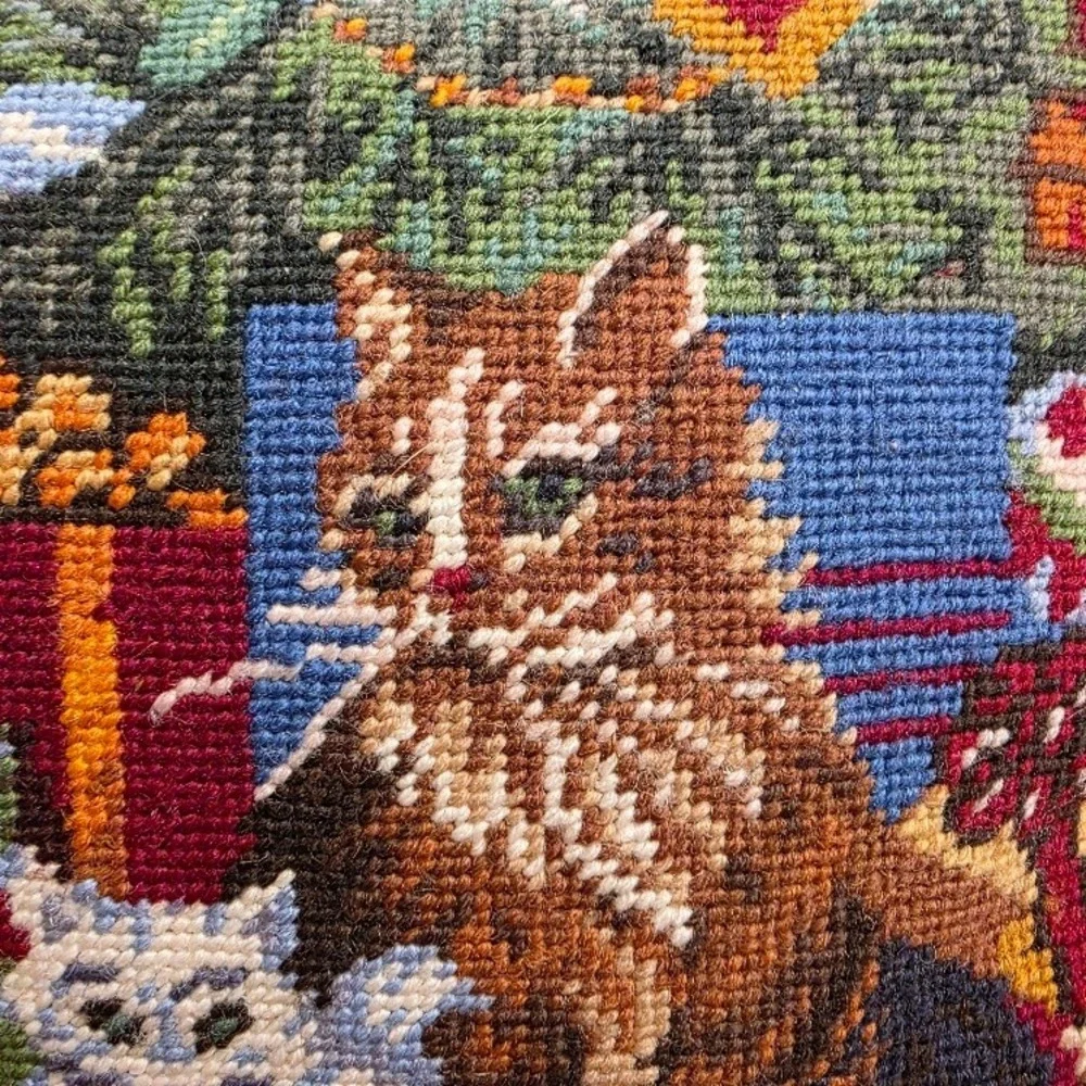 Unbranded vintage needlepoint